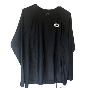 O'Rageous Vtg Shirt Quick Dry Black Mens T-shirt XL Long Sleeve Swim Tee